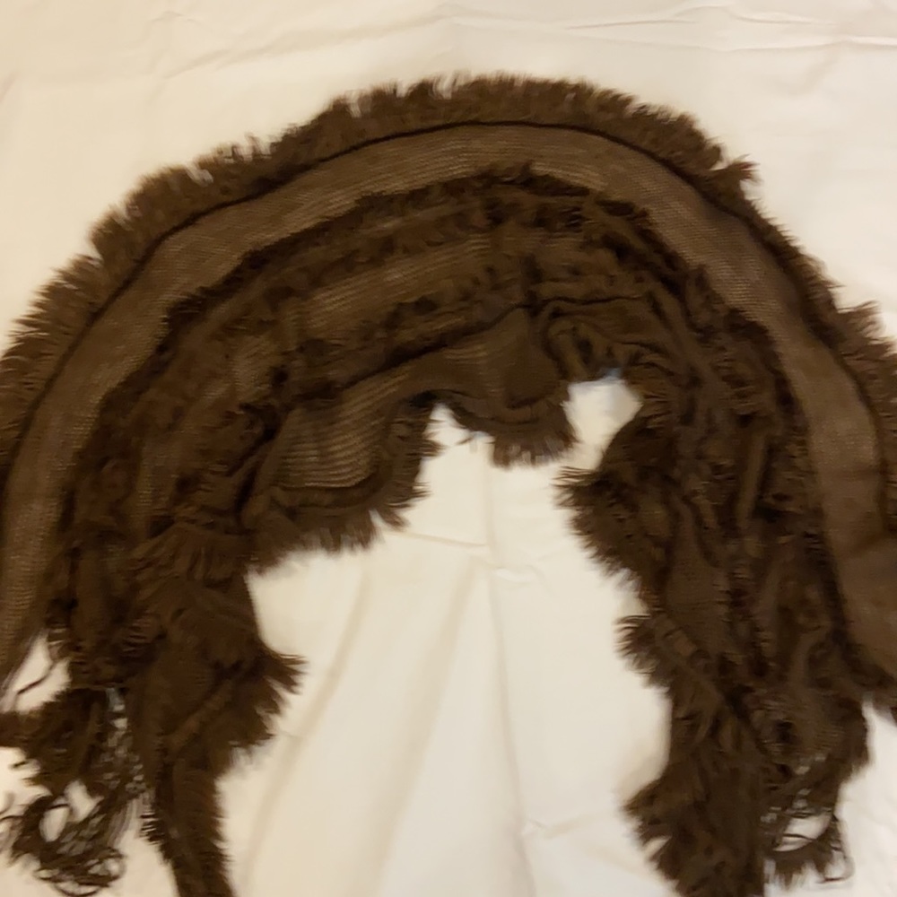 Rich Brown soft wrap scarf